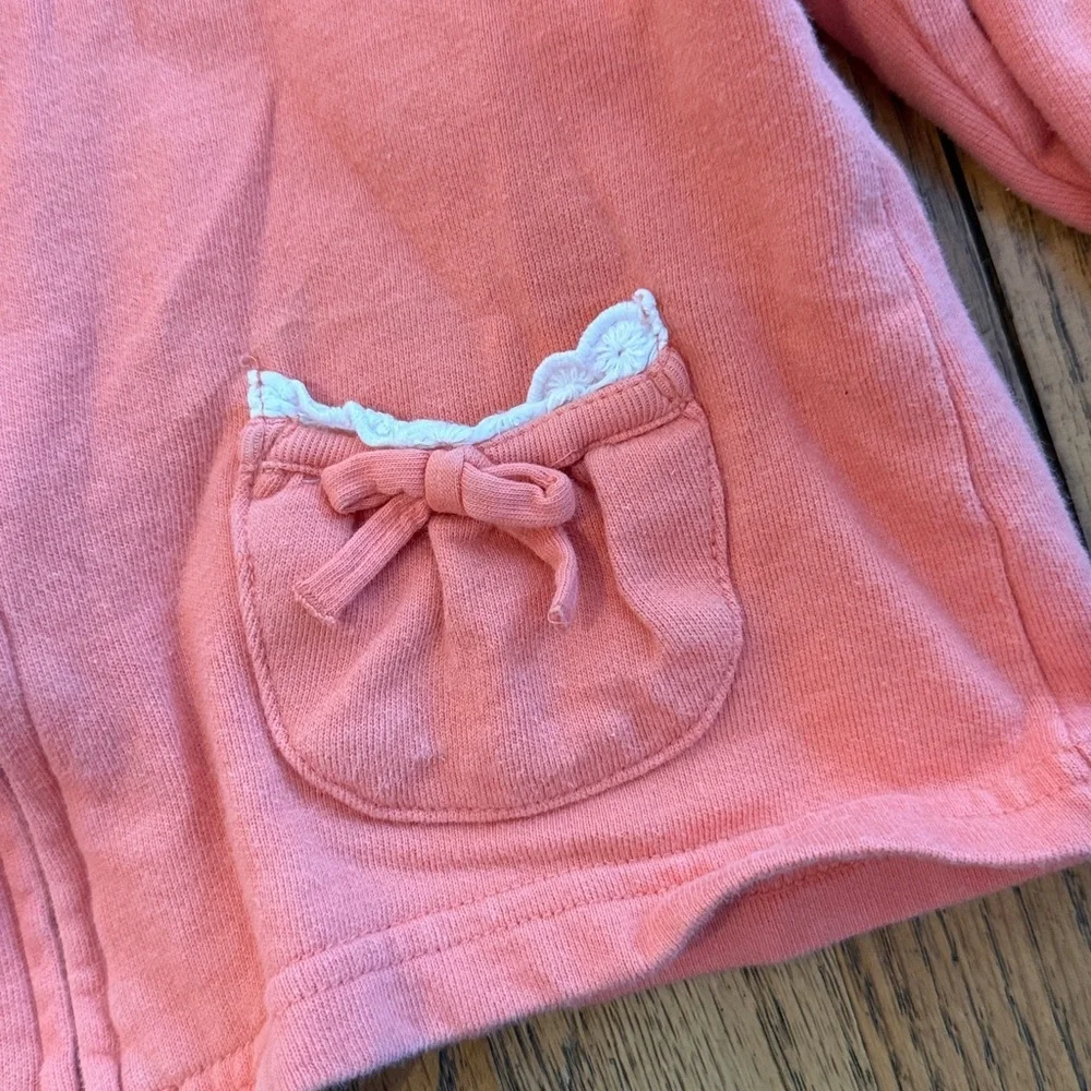 Gymboree Coral Hooded Jacket with Pockets 3T EUC